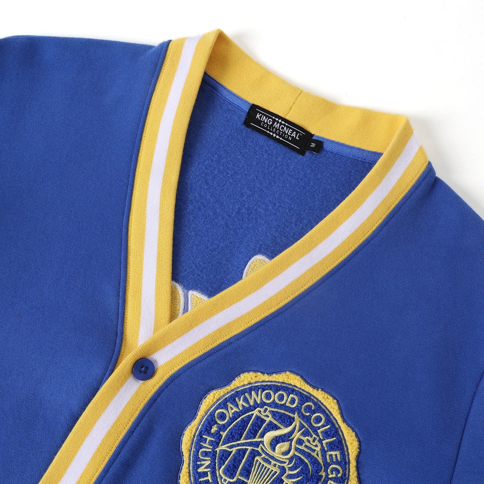 "Oakwood College" Blue Fleece Cardigan