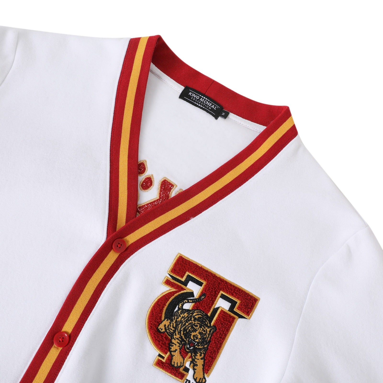 Tuskegee White Fleece Cardigan