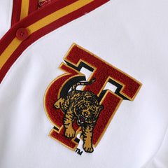 Tuskegee White Fleece Cardigan