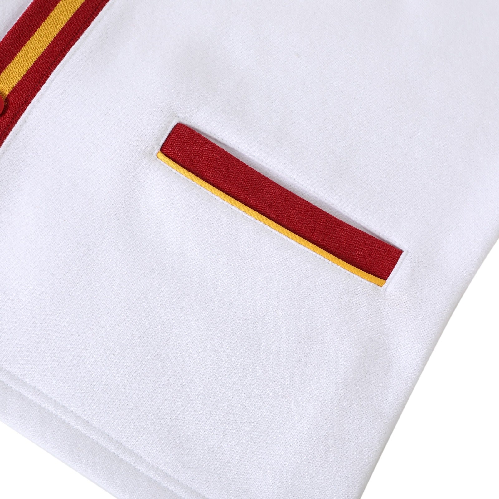 Tuskegee White Fleece Cardigan
