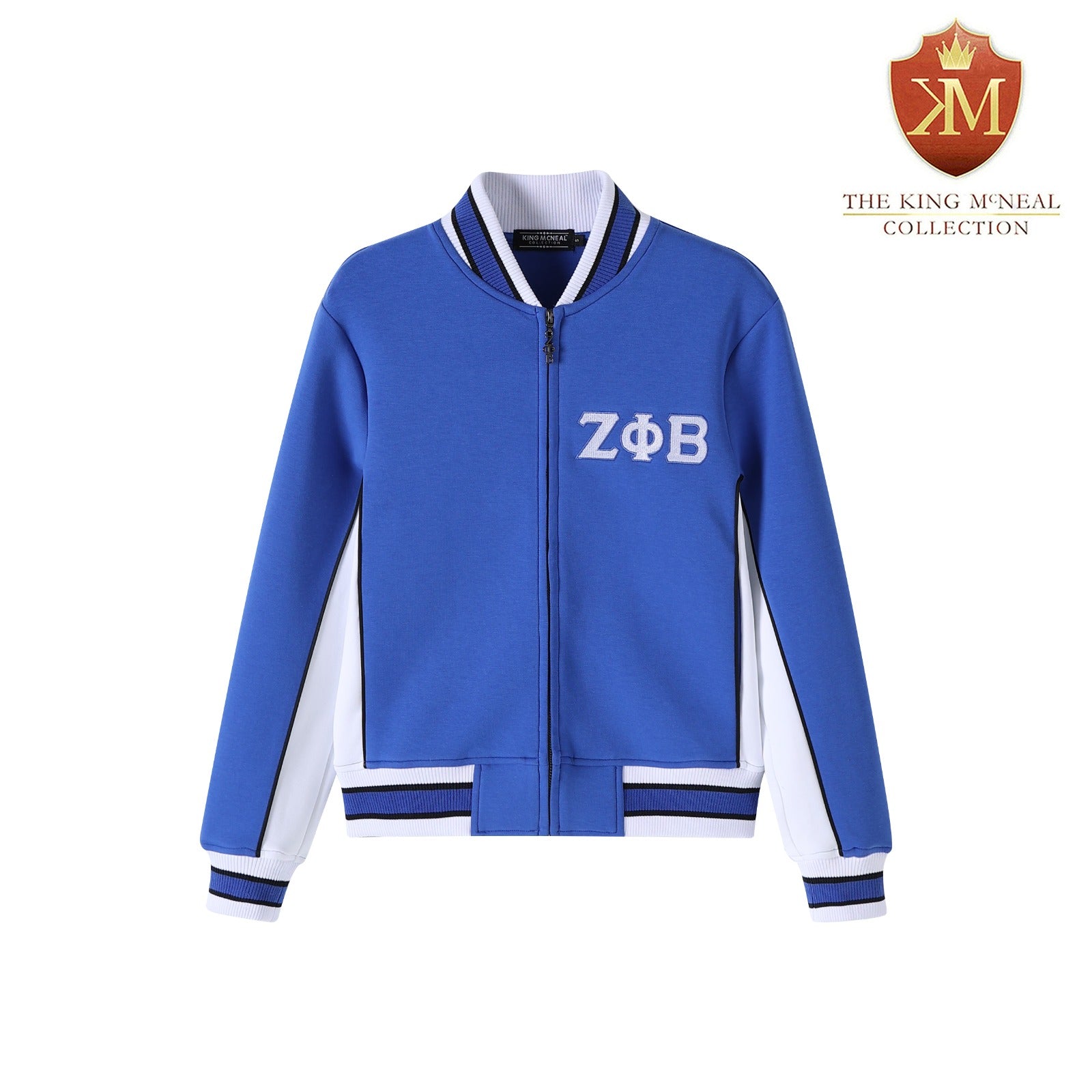 Zeta Blue Air Tech Fleece Warm Up Jacket