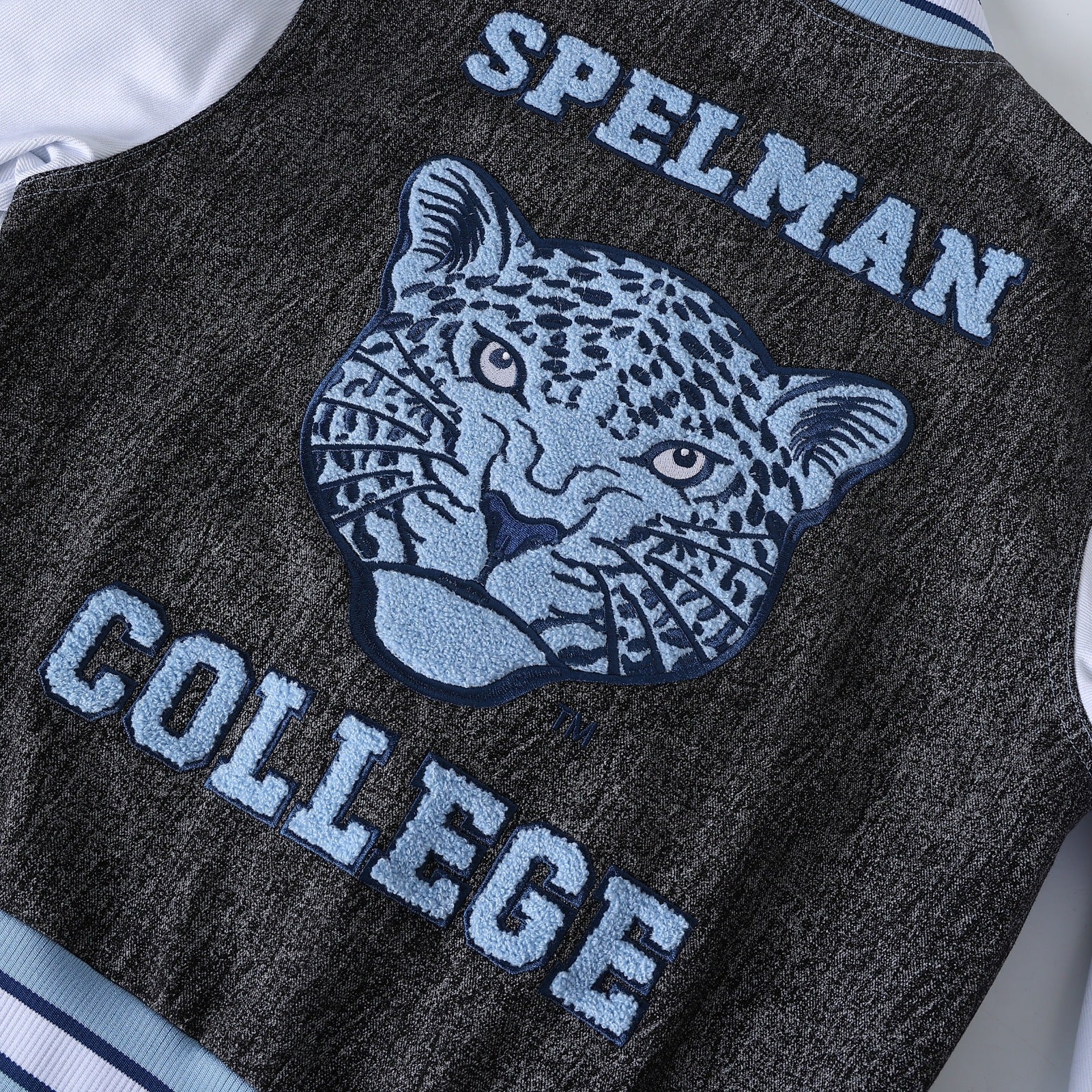 Spelman Black  Denim Bomber Jacket