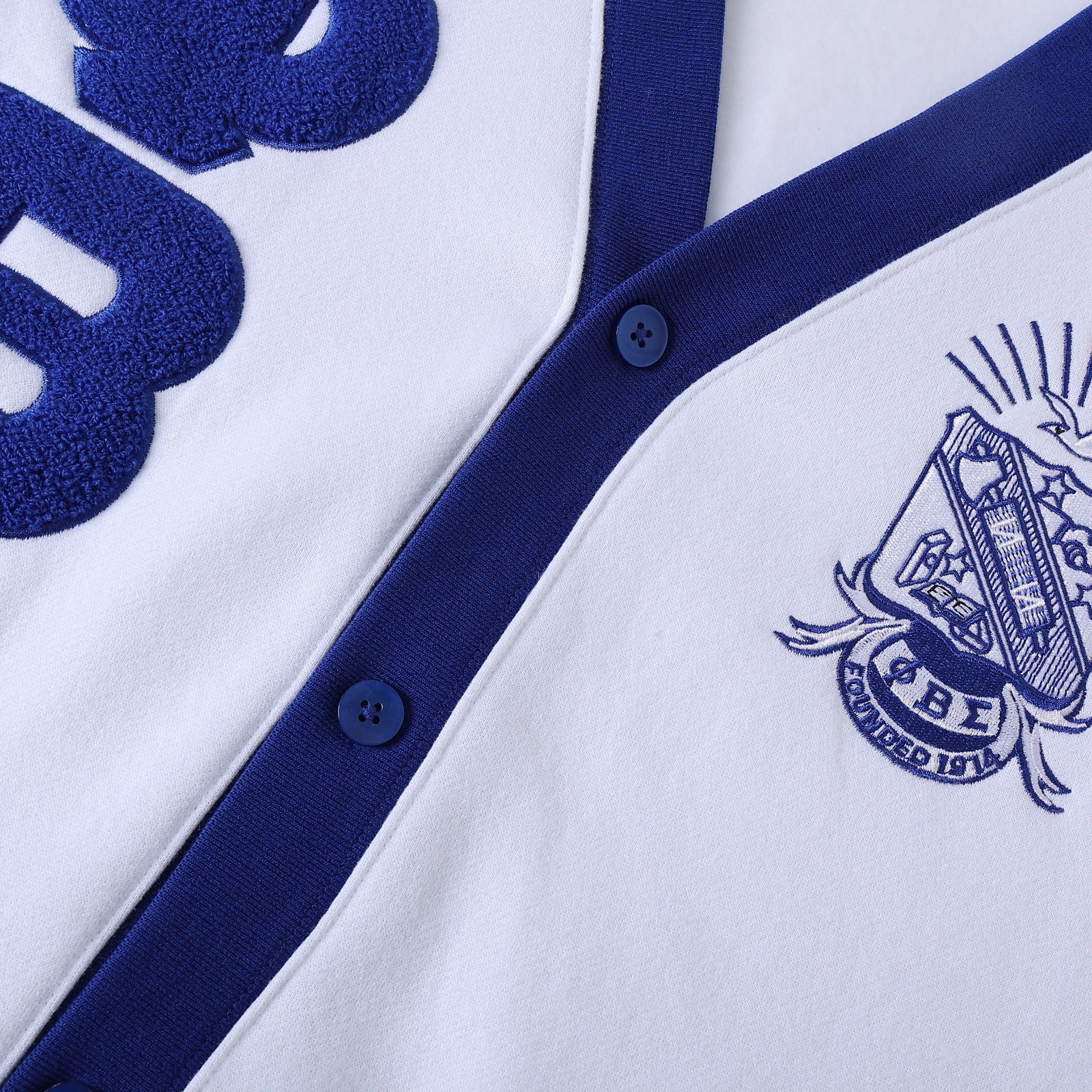 Sigma White Fleece Cardigan