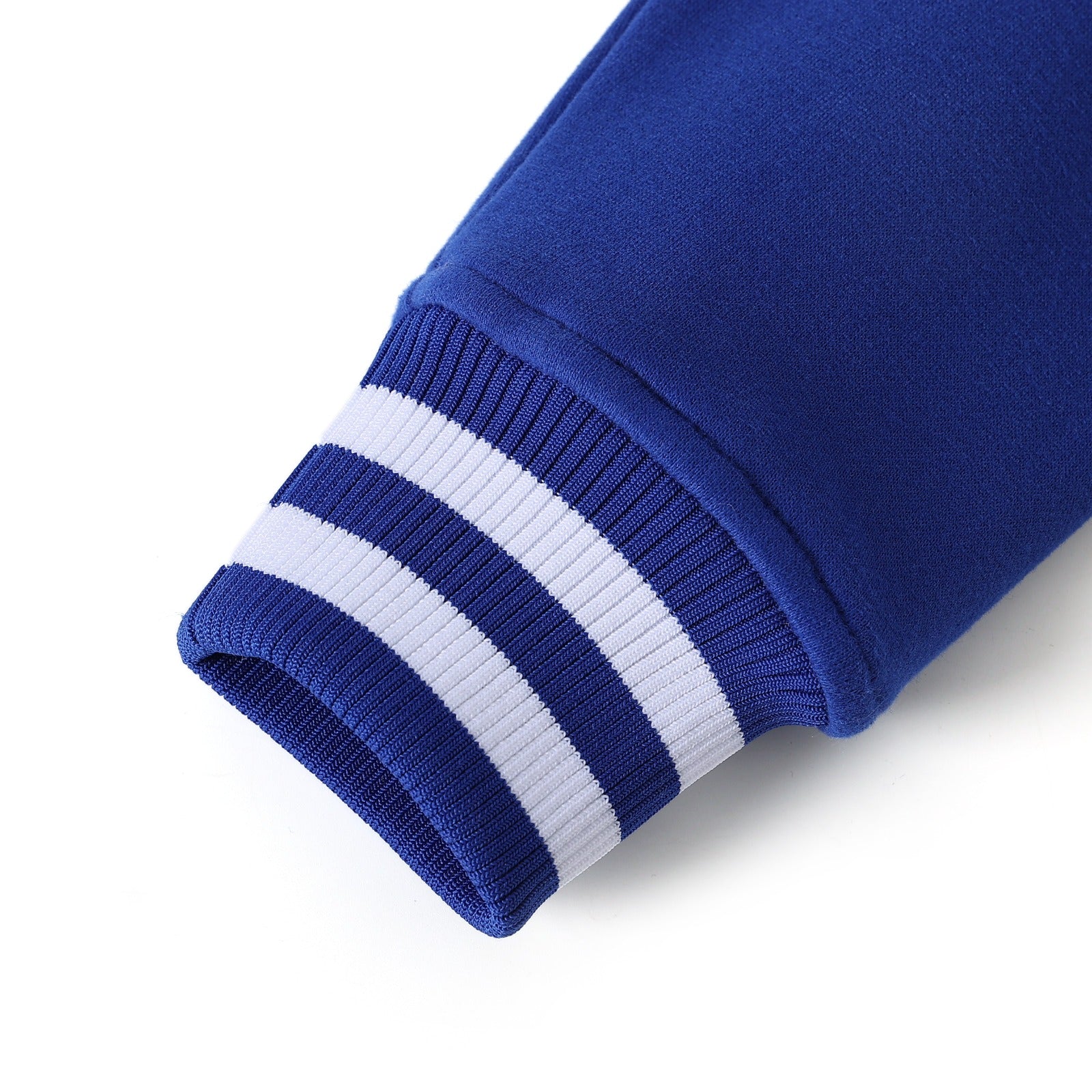 Zeta White Varsity Fleece Jacket