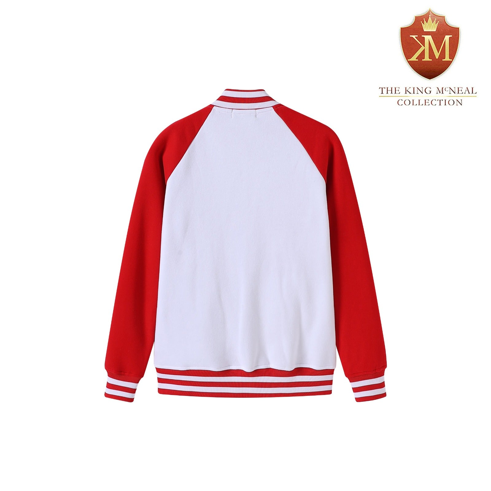 Delta White Varsity Fleece Jacket