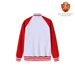 Delta White Varsity Fleece Jacket