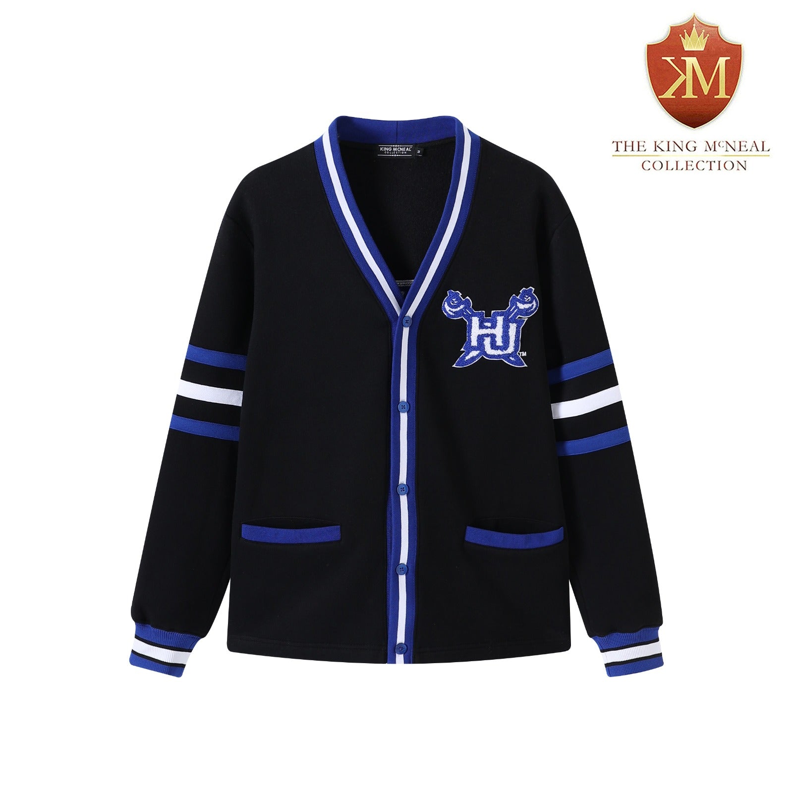 Hampton University Black Fleece Cardigan