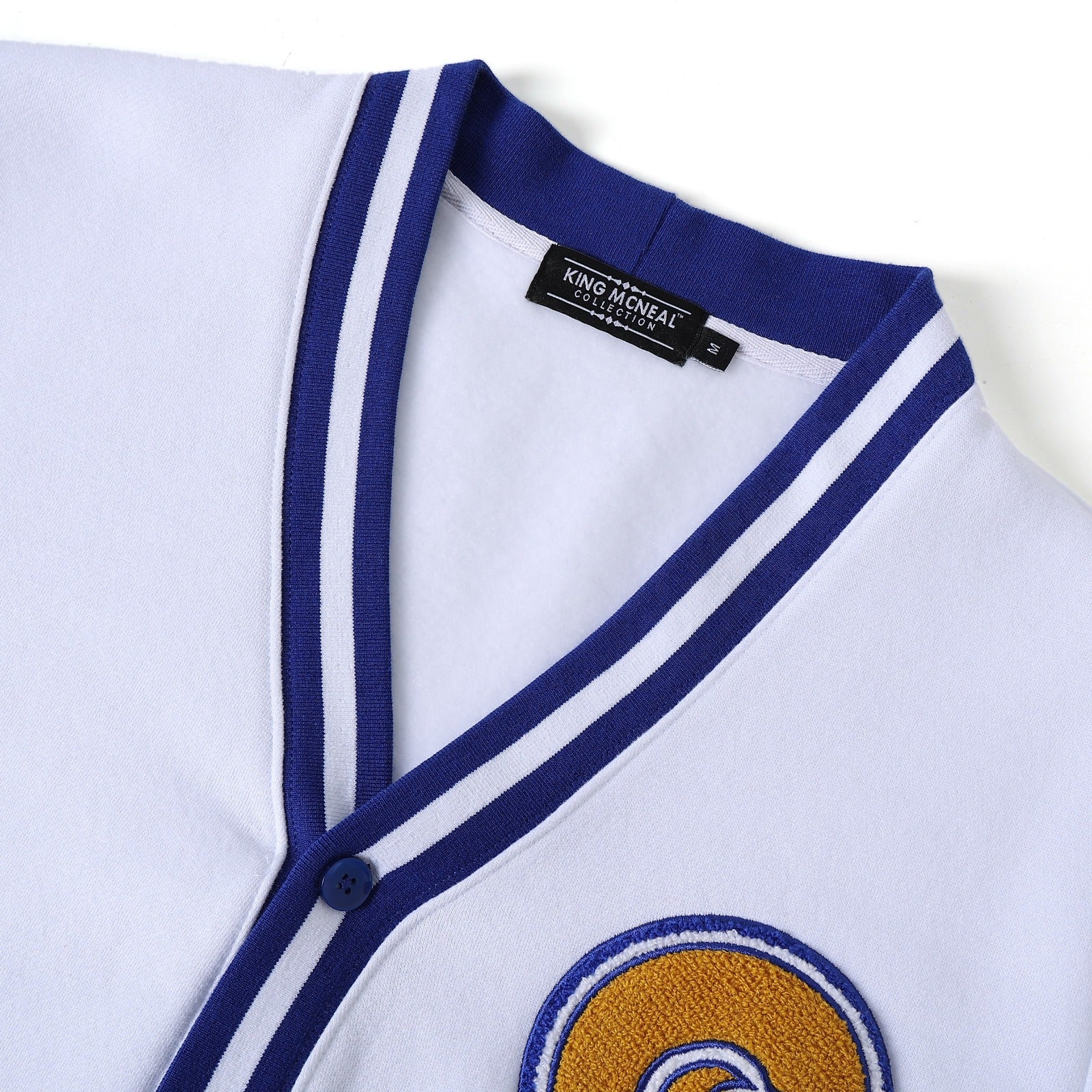 Albany State White Fleece Cardigan