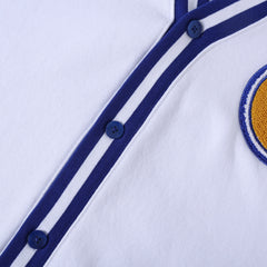 Albany State White Fleece Cardigan