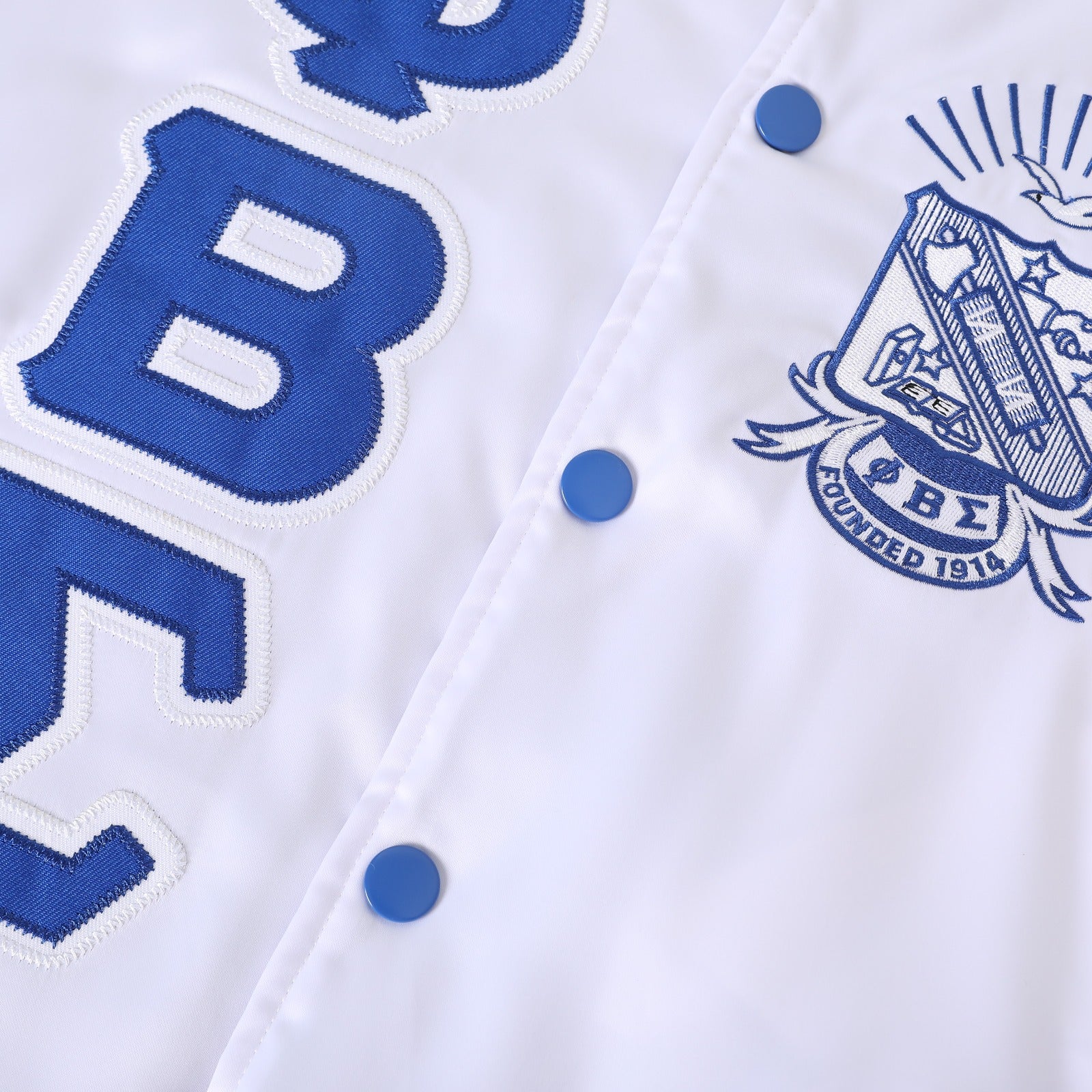 Sigma White Satin Bomber Jacket