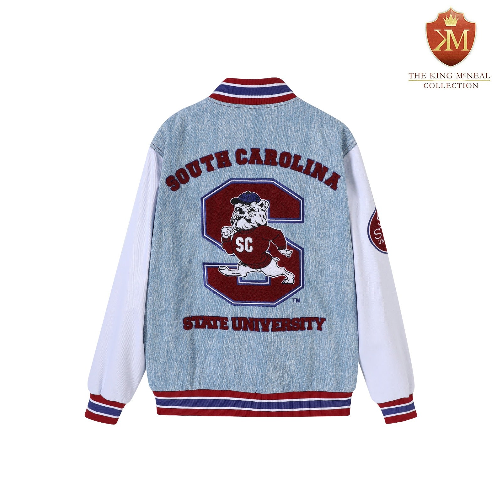 South Carolina State Denim Bomber Jacket