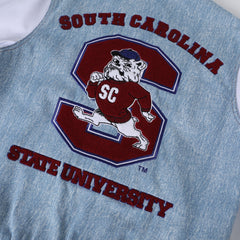 South Carolina State Denim Bomber Jacket