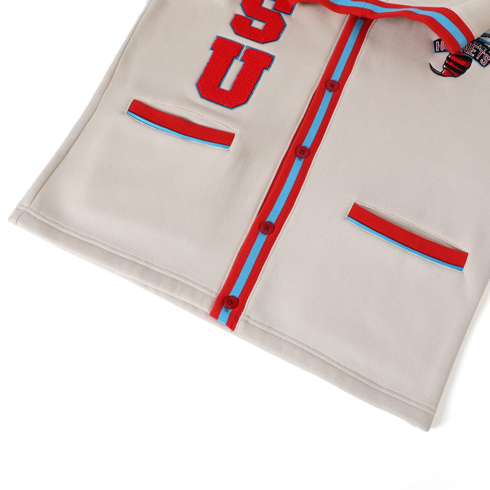 Delaware State Neutral Fleece Cardigan