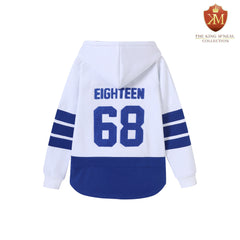 Hampton University White Hockey Hoodie