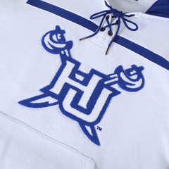 Hampton University White Hockey Hoodie
