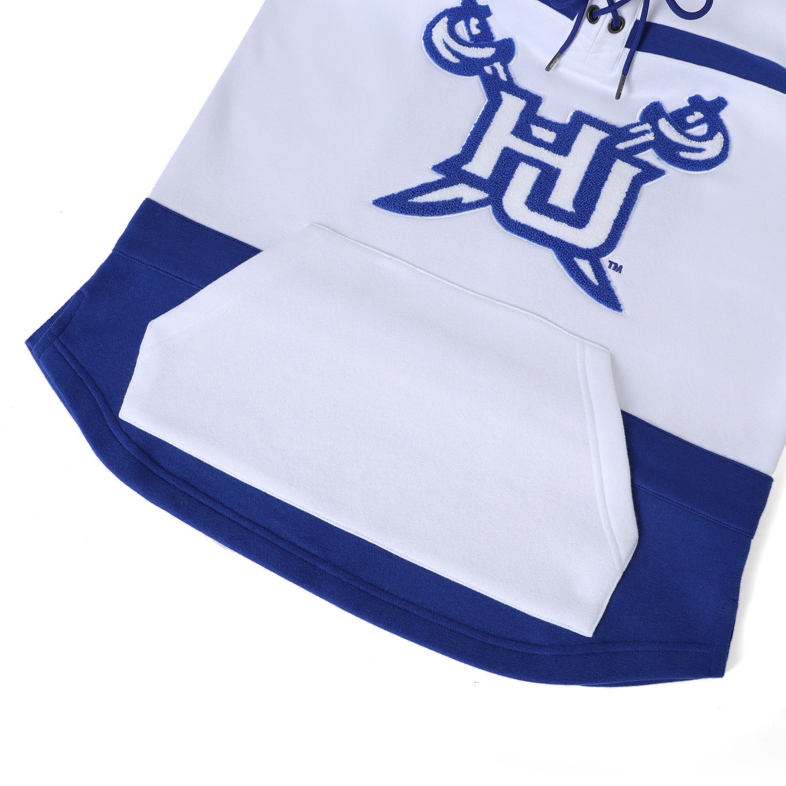 Hampton University White Hockey Hoodie