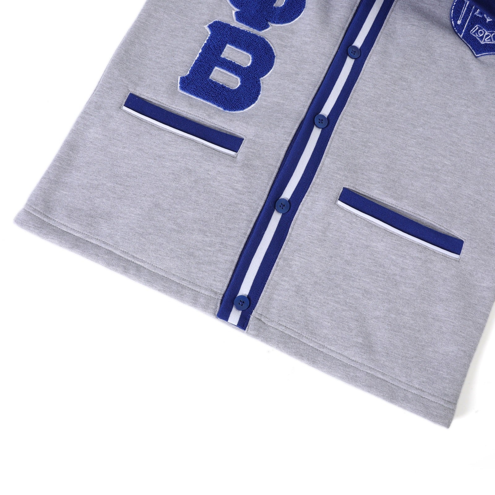 Zeta Heather Grey Fleece Cardigan Unisex Fit