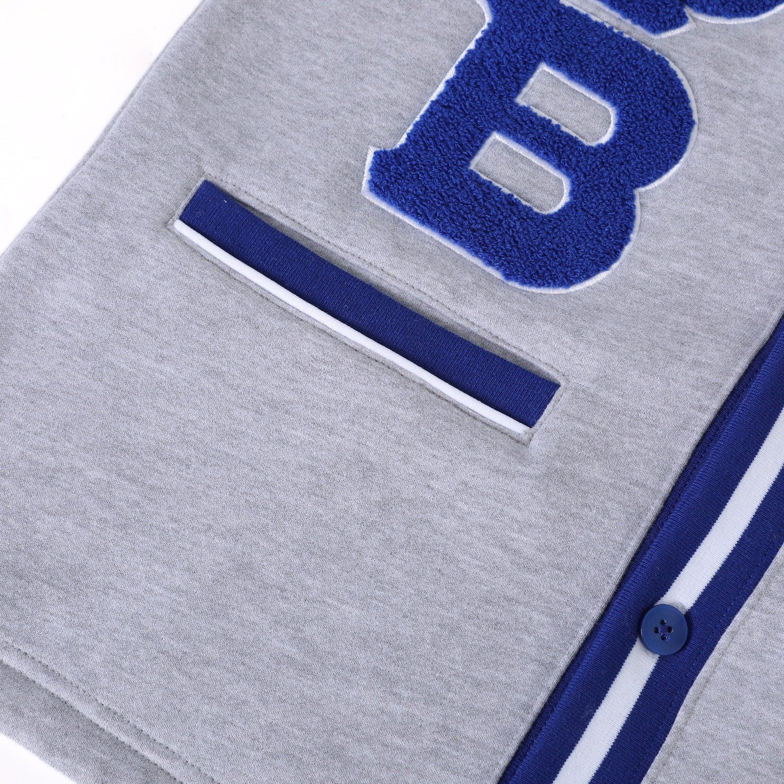 Zeta Heather Grey Fleece Cardigan Unisex Fit