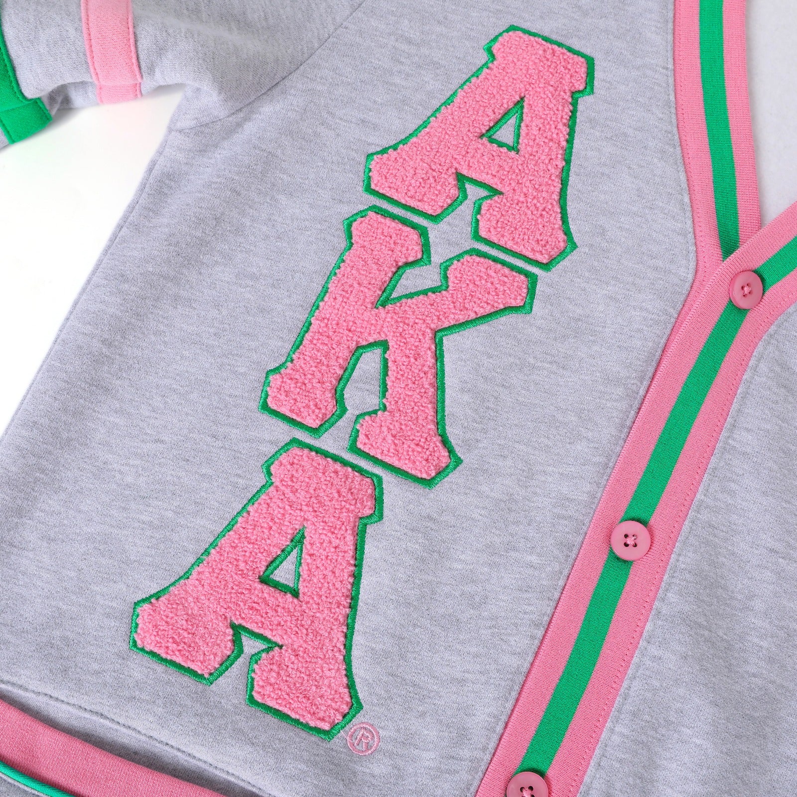 AKA Heather Grey Fleece Cardigan Unisex Fit