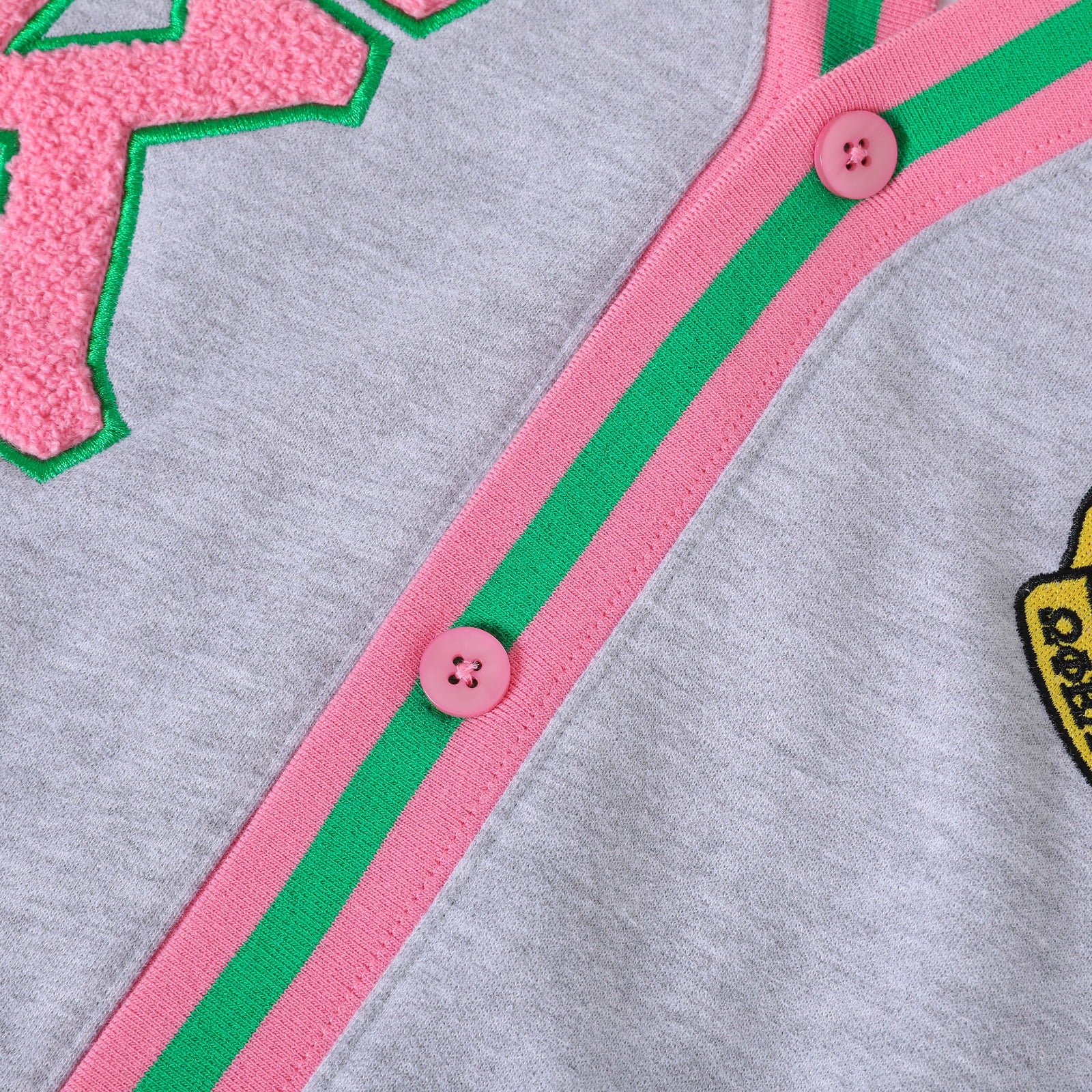 AKA Heather Grey Fleece Cardigan Unisex Fit