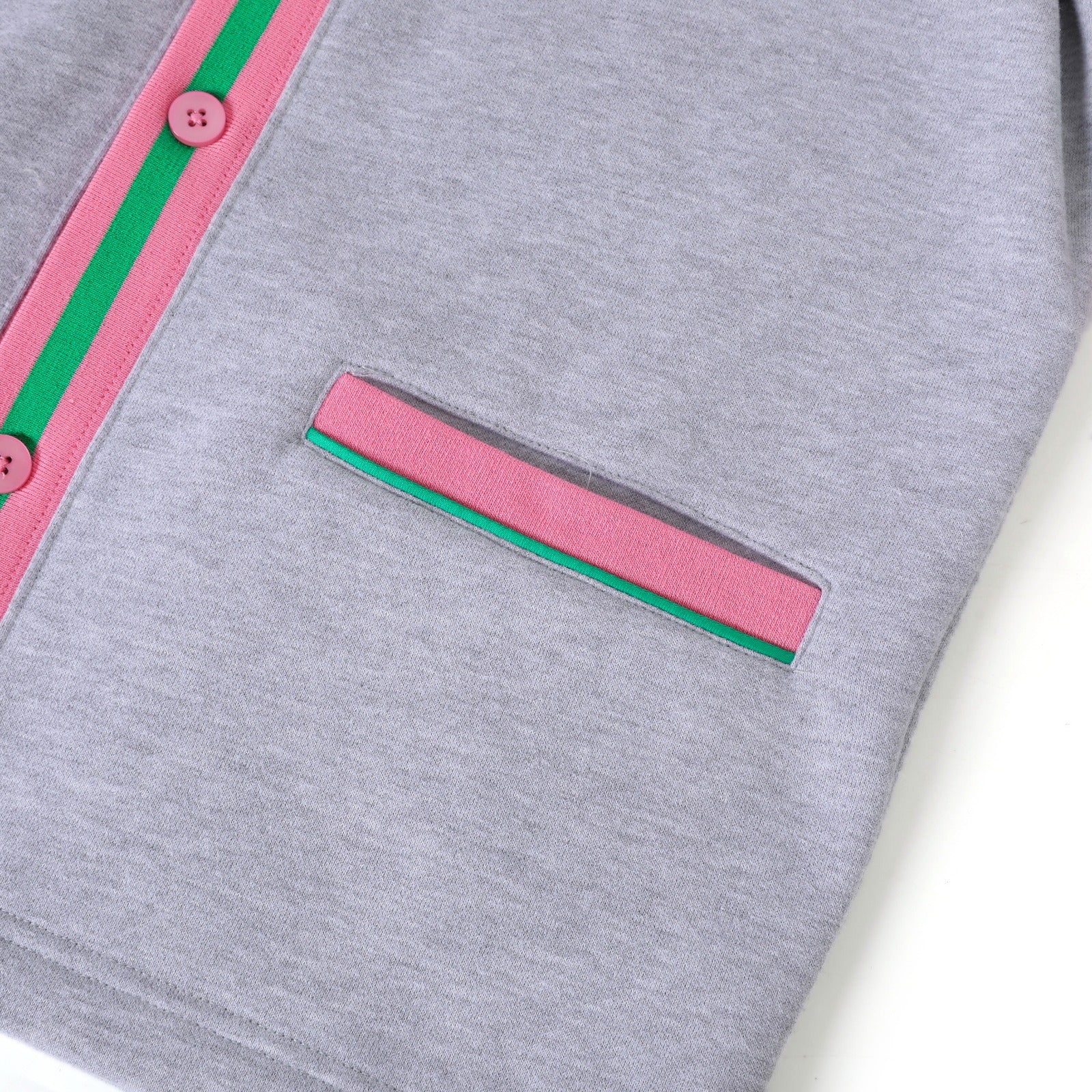 AKA Heather Grey Fleece Cardigan Unisex Fit