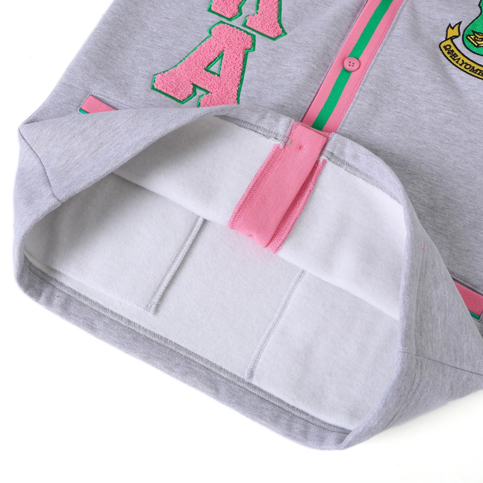 AKA Heather Grey Fleece Cardigan Unisex Fit