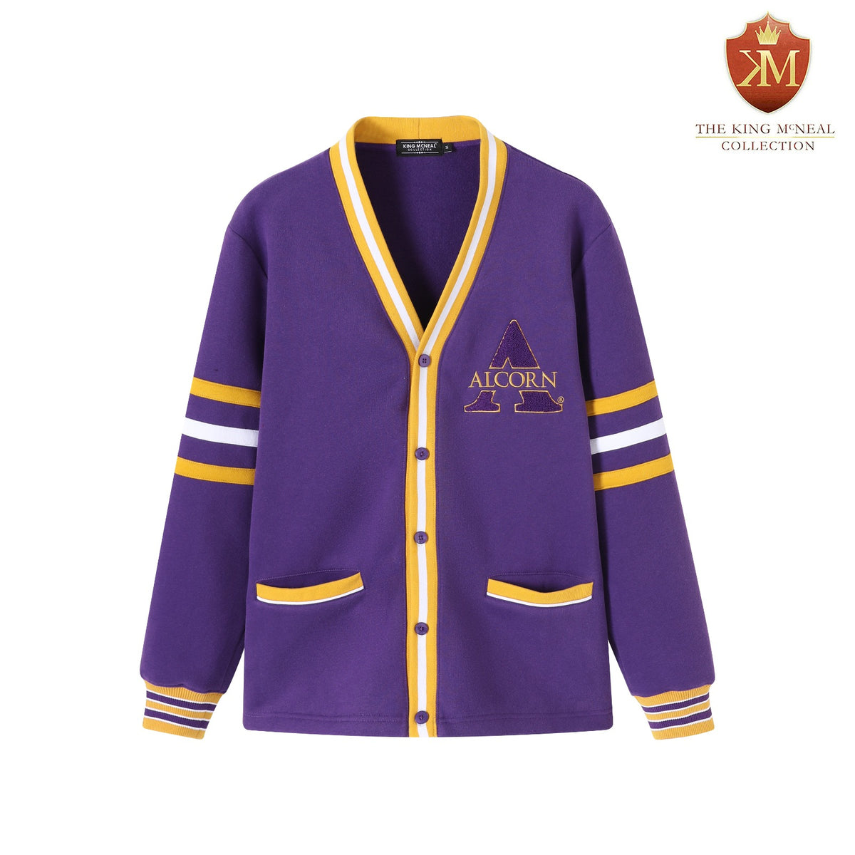 Alcorn Purple Fleece Cardigan