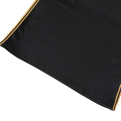 Alpha Black Tapered Embossed Premium Crest Shirt