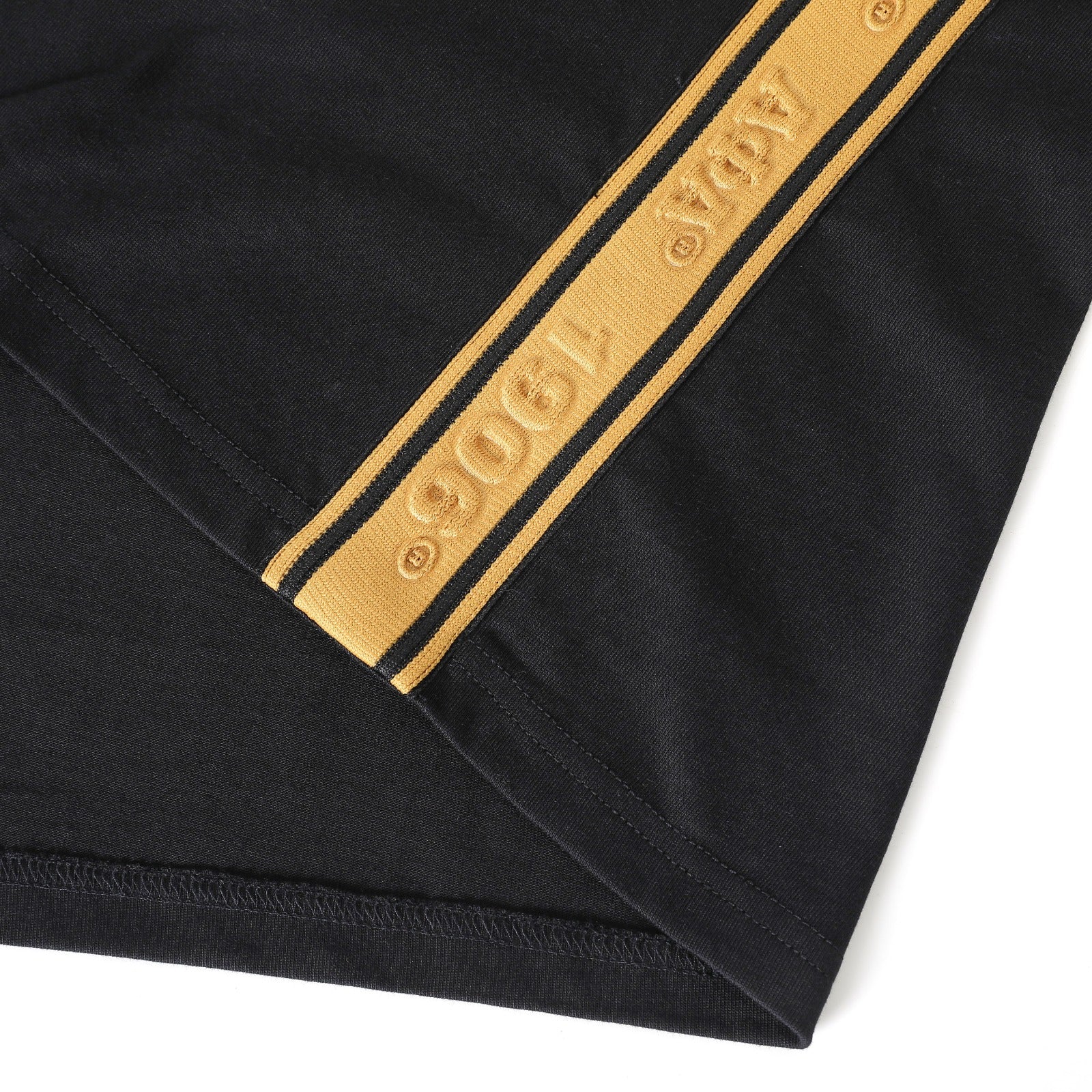 Alpha Black Tapered Embossed Premium Crest Shirt