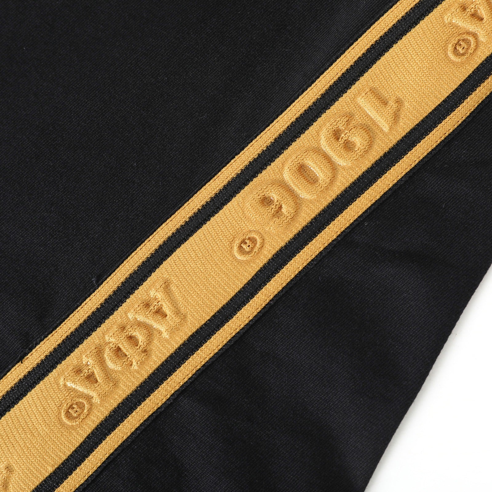 Alpha Black Tapered Embossed Premium Crest Shirt