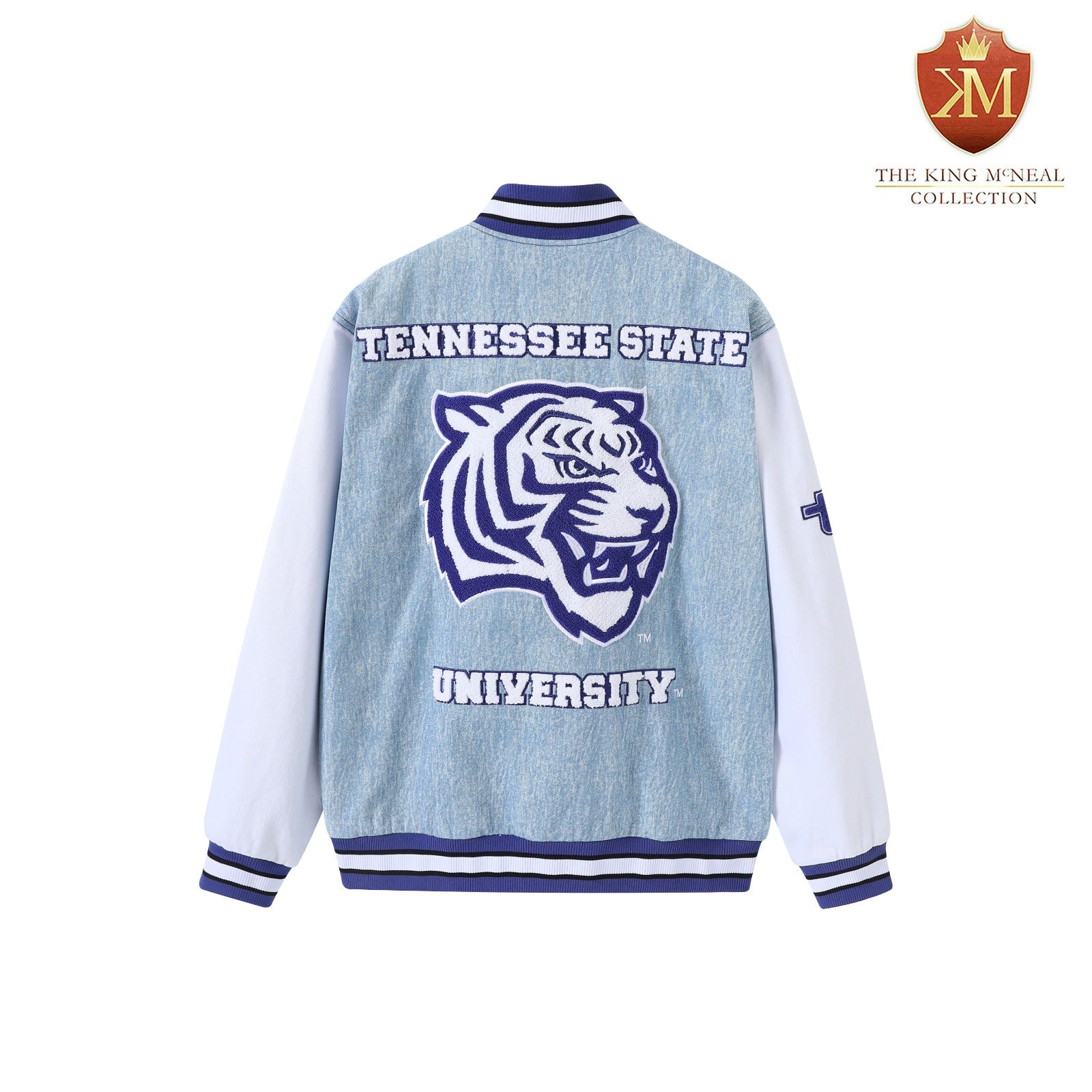 Tennessee State University Blue Denim Bomber Jacket