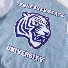 Tennessee State University Blue Denim Bomber Jacket