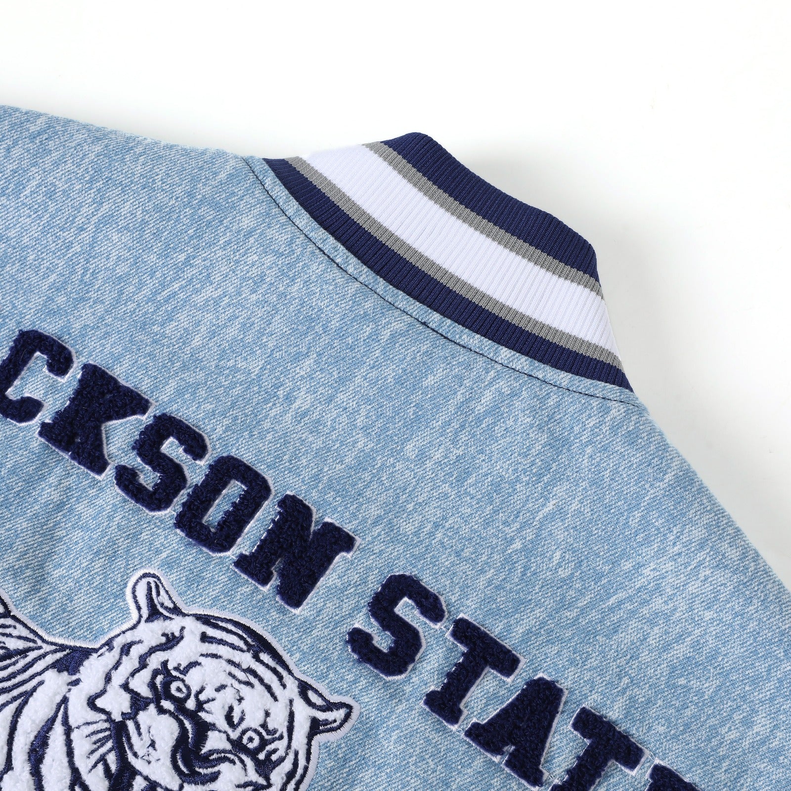 Jackson State Denim Bomber Jacket