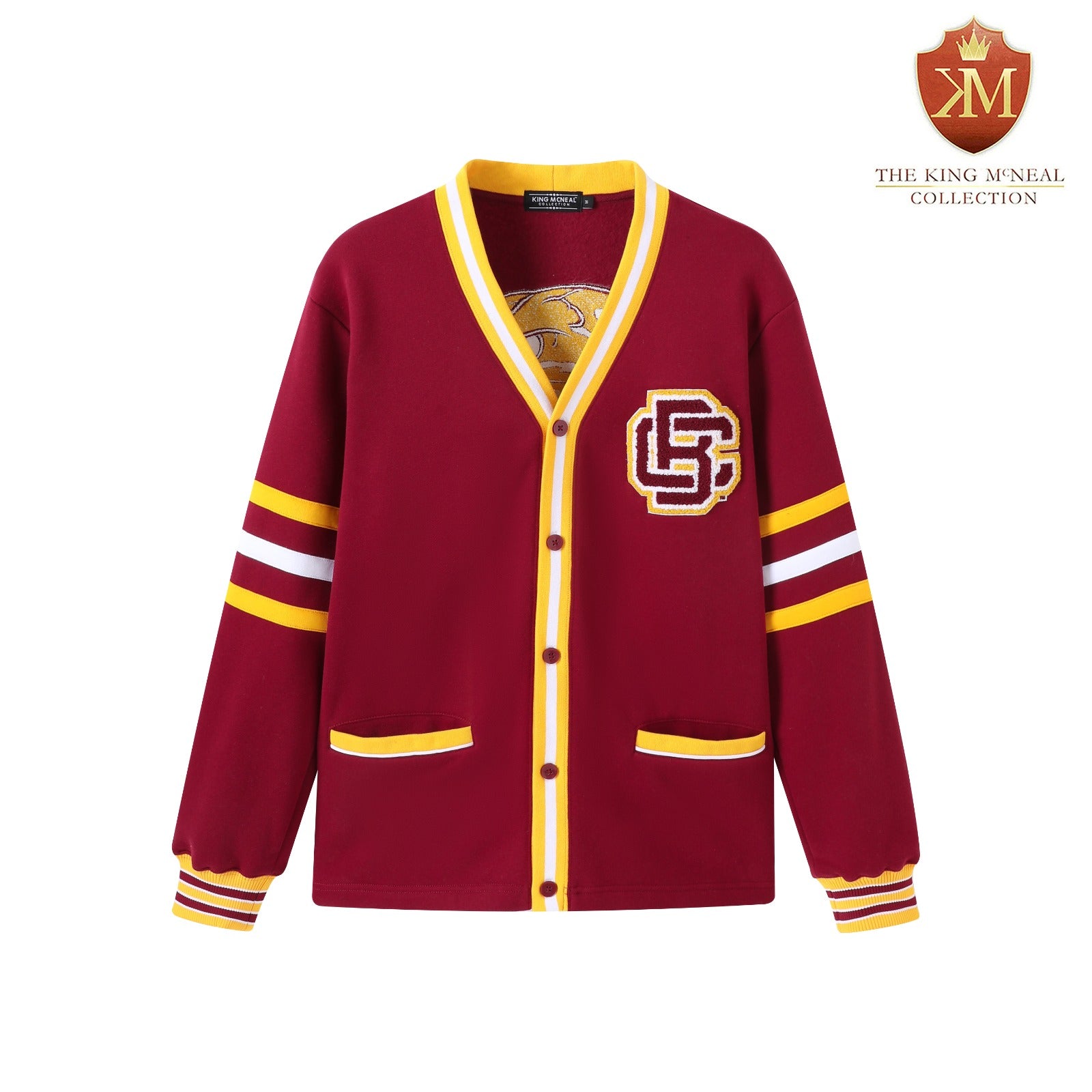 Bethune-Cookman Burgundy Fleece Cardigan