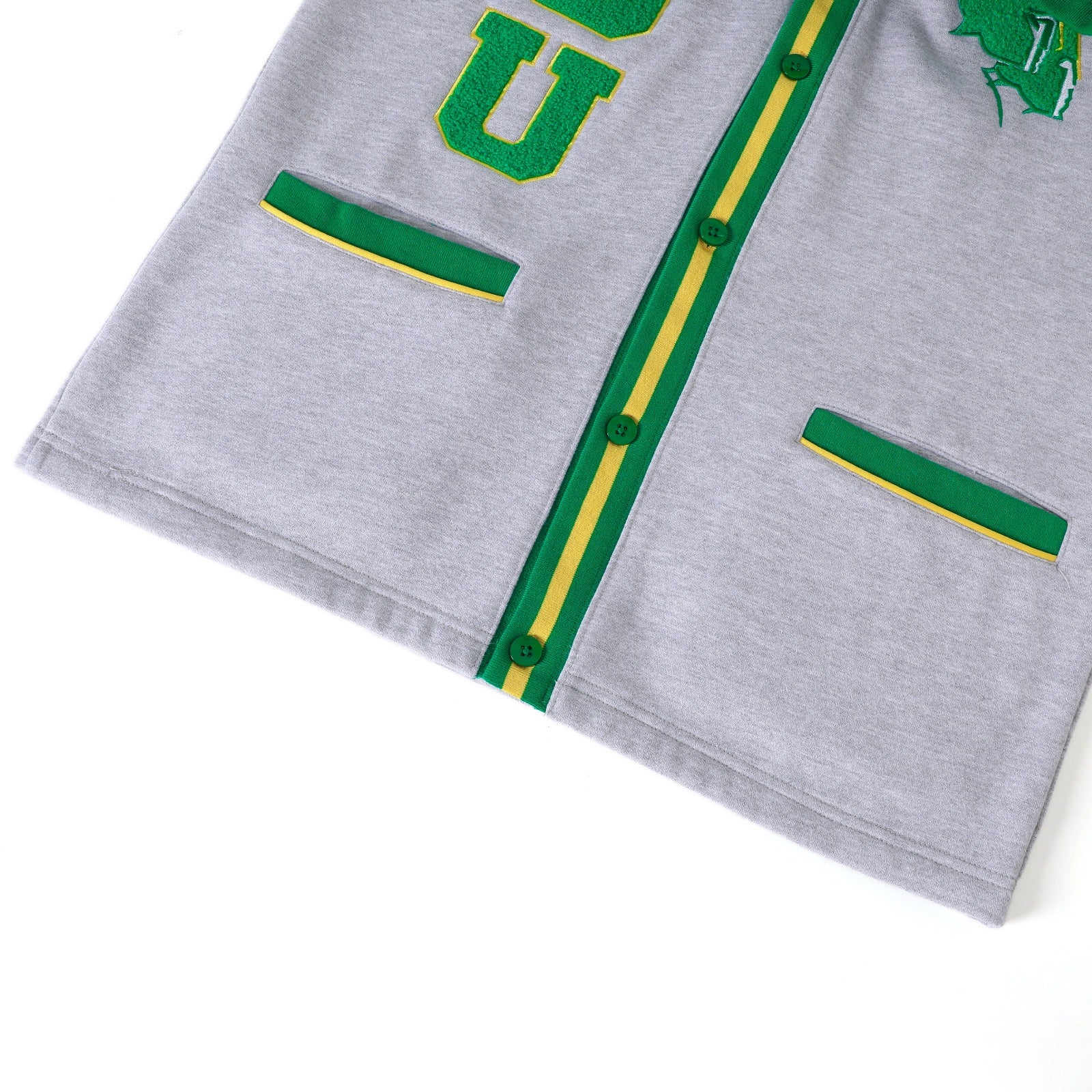 Norfolk State Heather Grey Fleece Cardigan