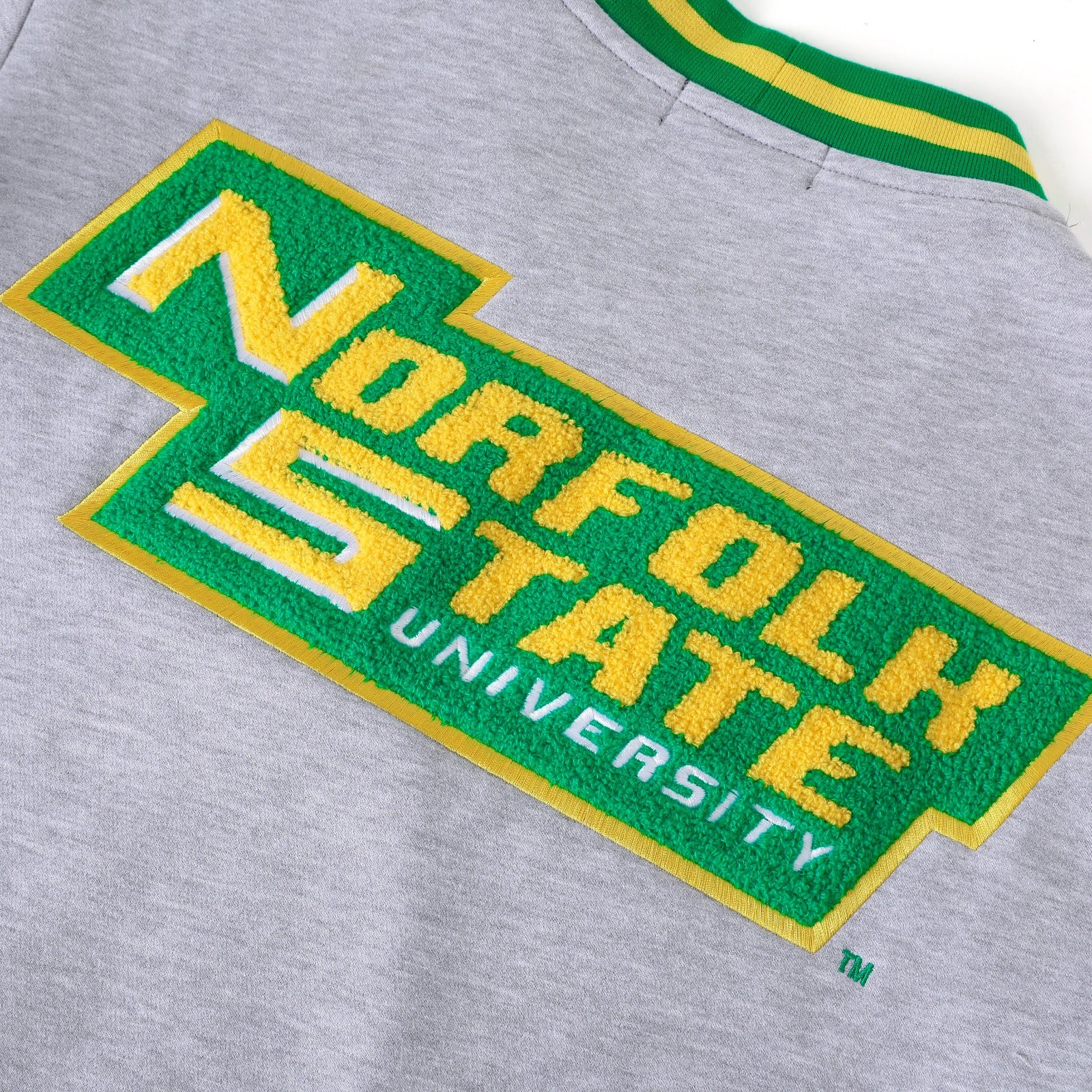 Norfolk State Heather Grey Fleece Cardigan