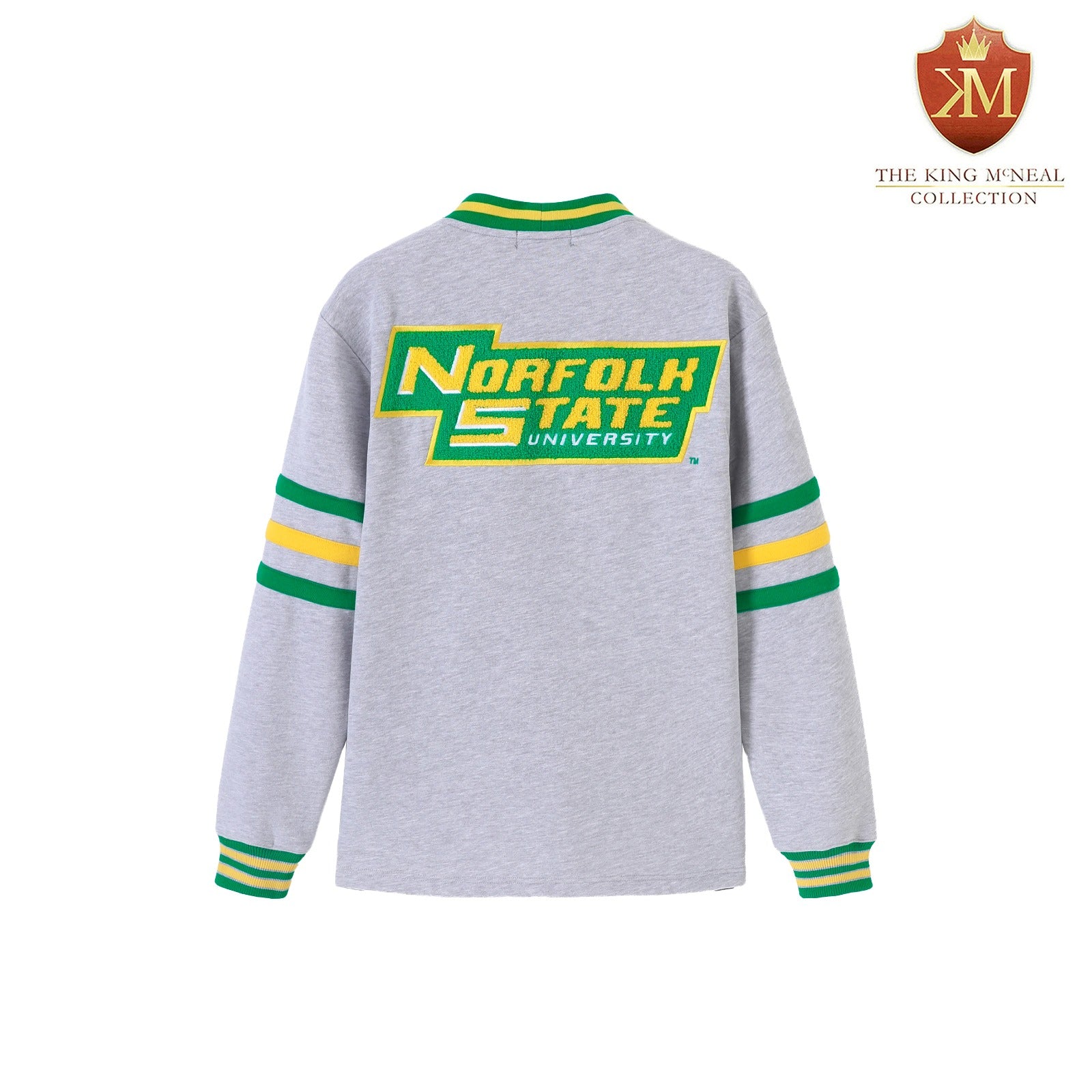 Norfolk State Heather Grey Fleece Cardigan