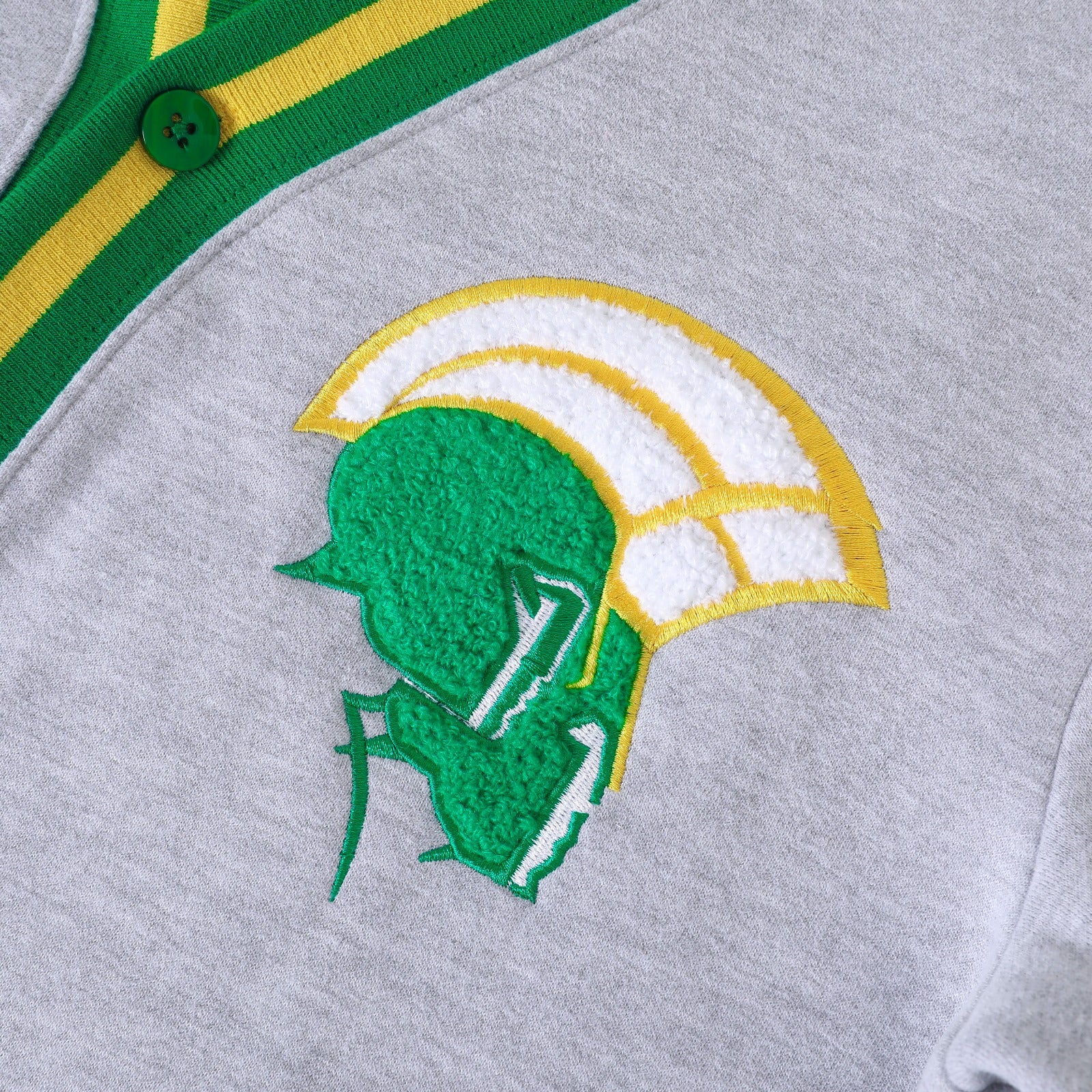 Norfolk State Heather Grey Fleece Cardigan