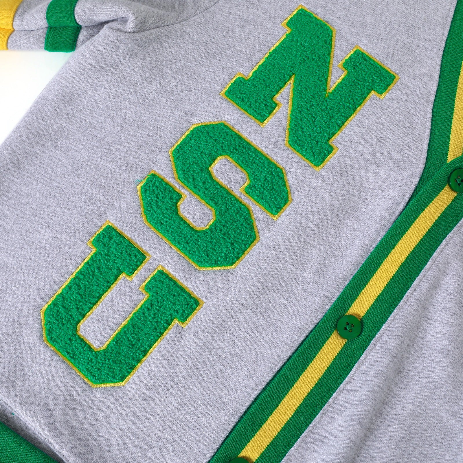 Norfolk State Heather Grey Fleece Cardigan