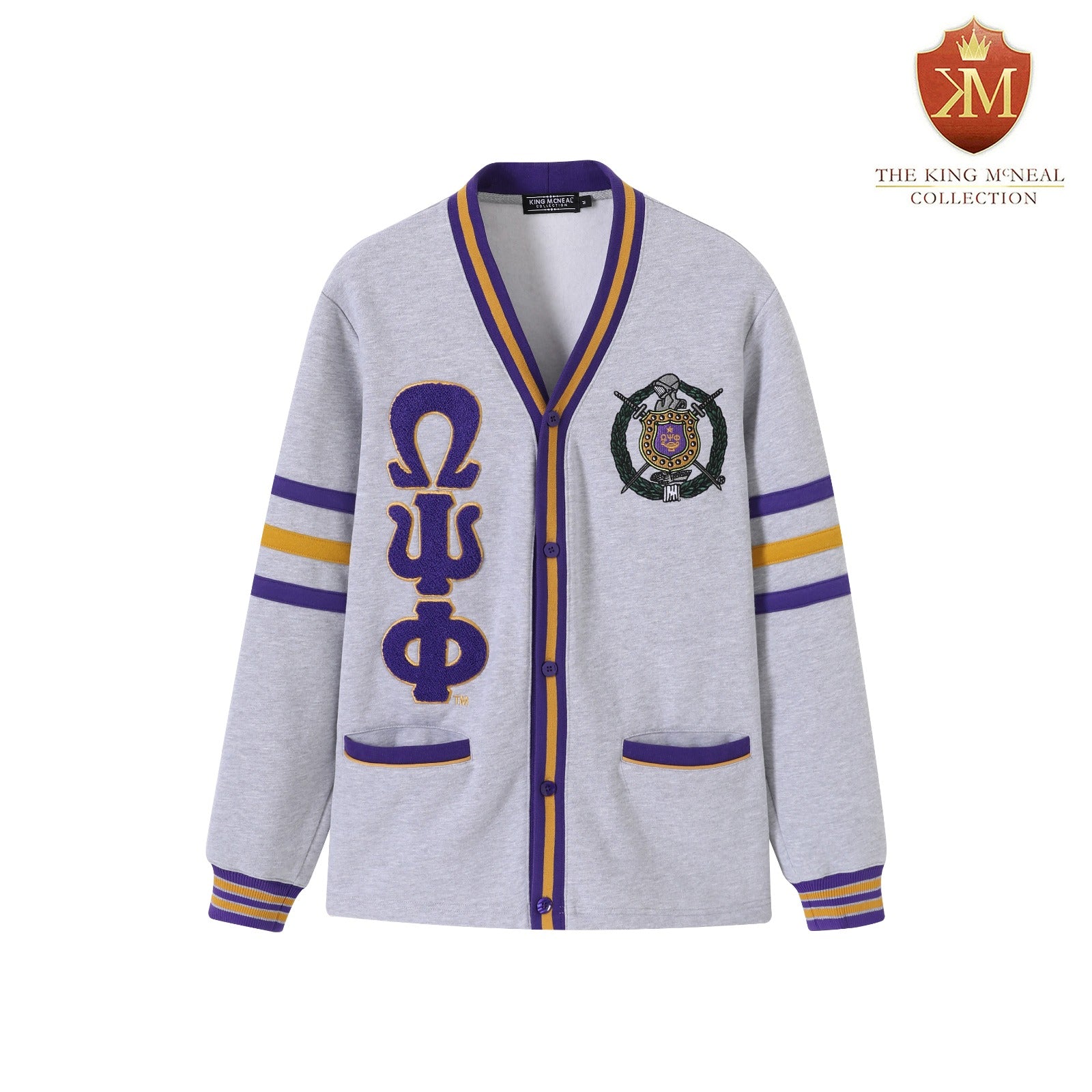 Omega Heather Grey Fleece Cardigan