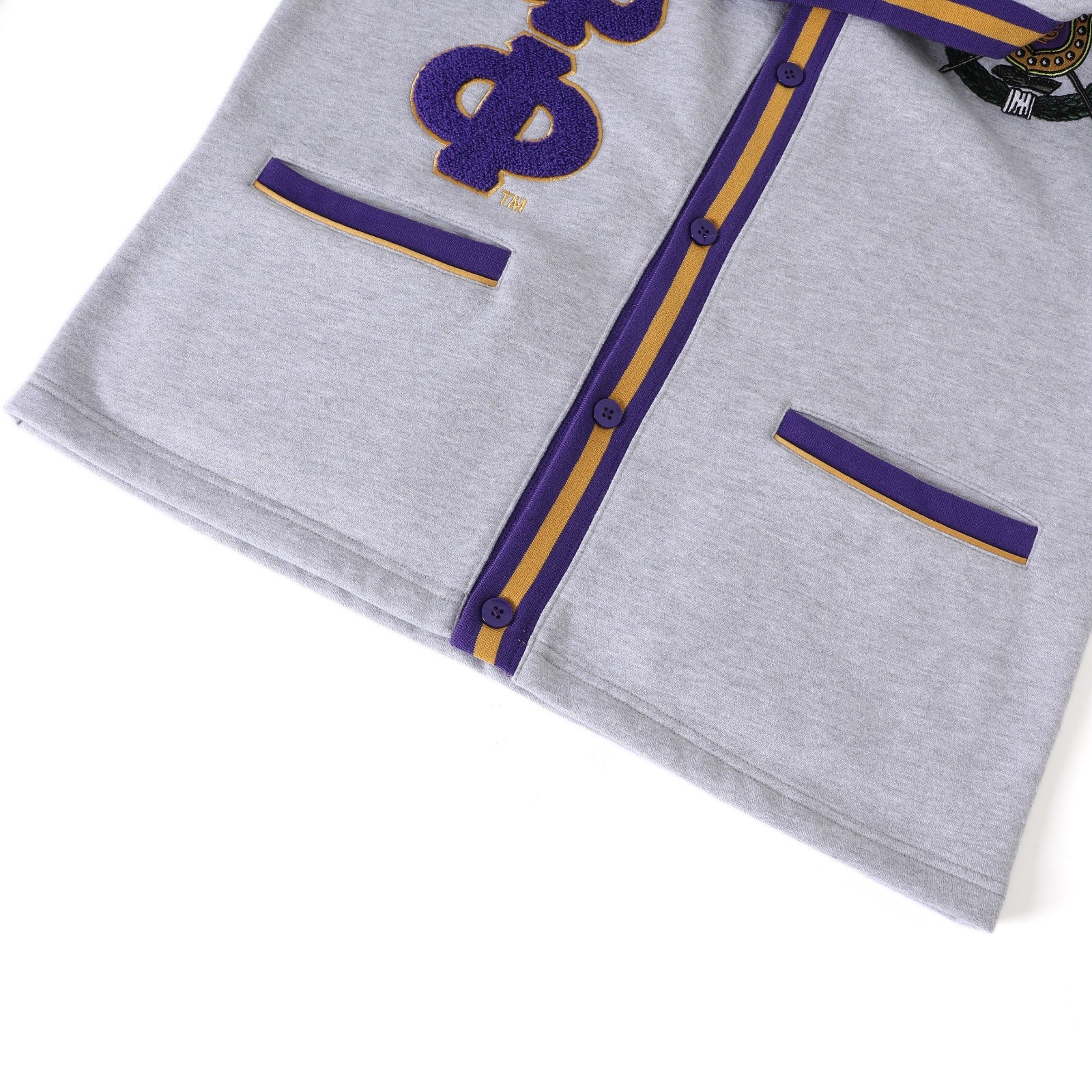 Omega Heather Grey Fleece Cardigan