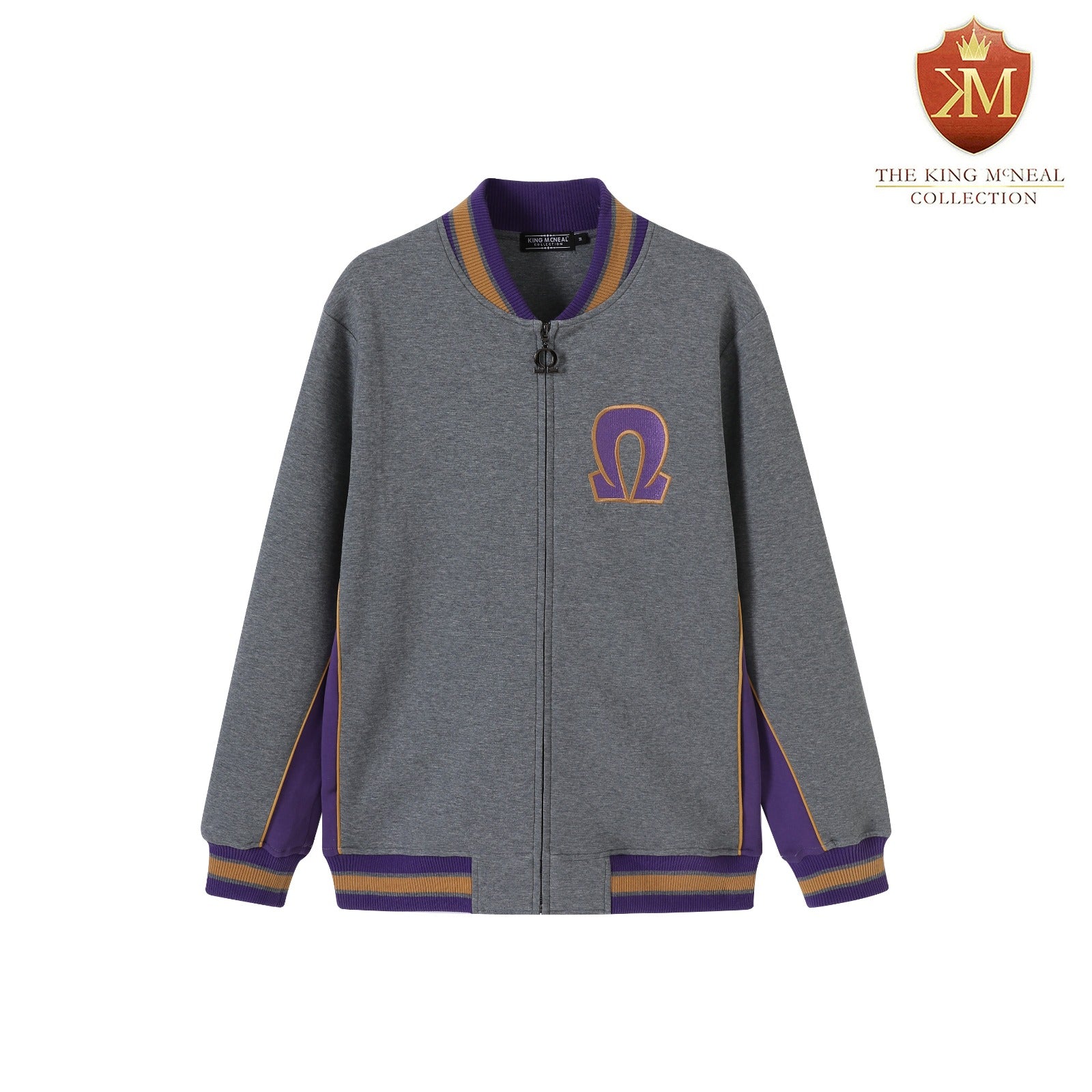 Omega Charcoal Grey Air Tech Fleece Warm Up Jacket