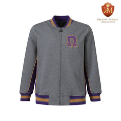 Omega Charcoal Grey Air Tech Fleece Warm Up Jacket