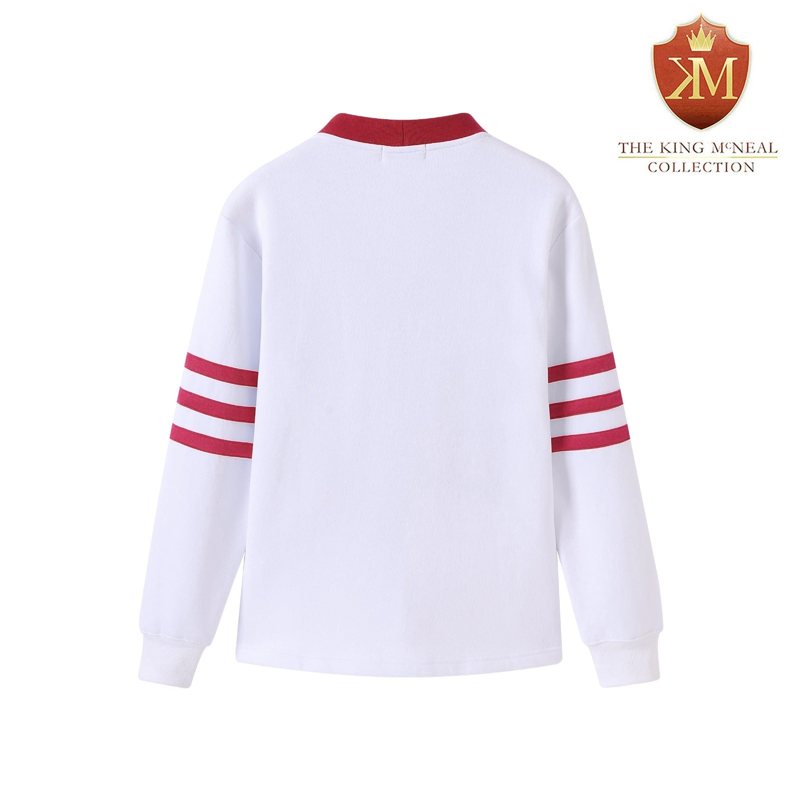 Delta White Fleece Cardigan Unisex Fit