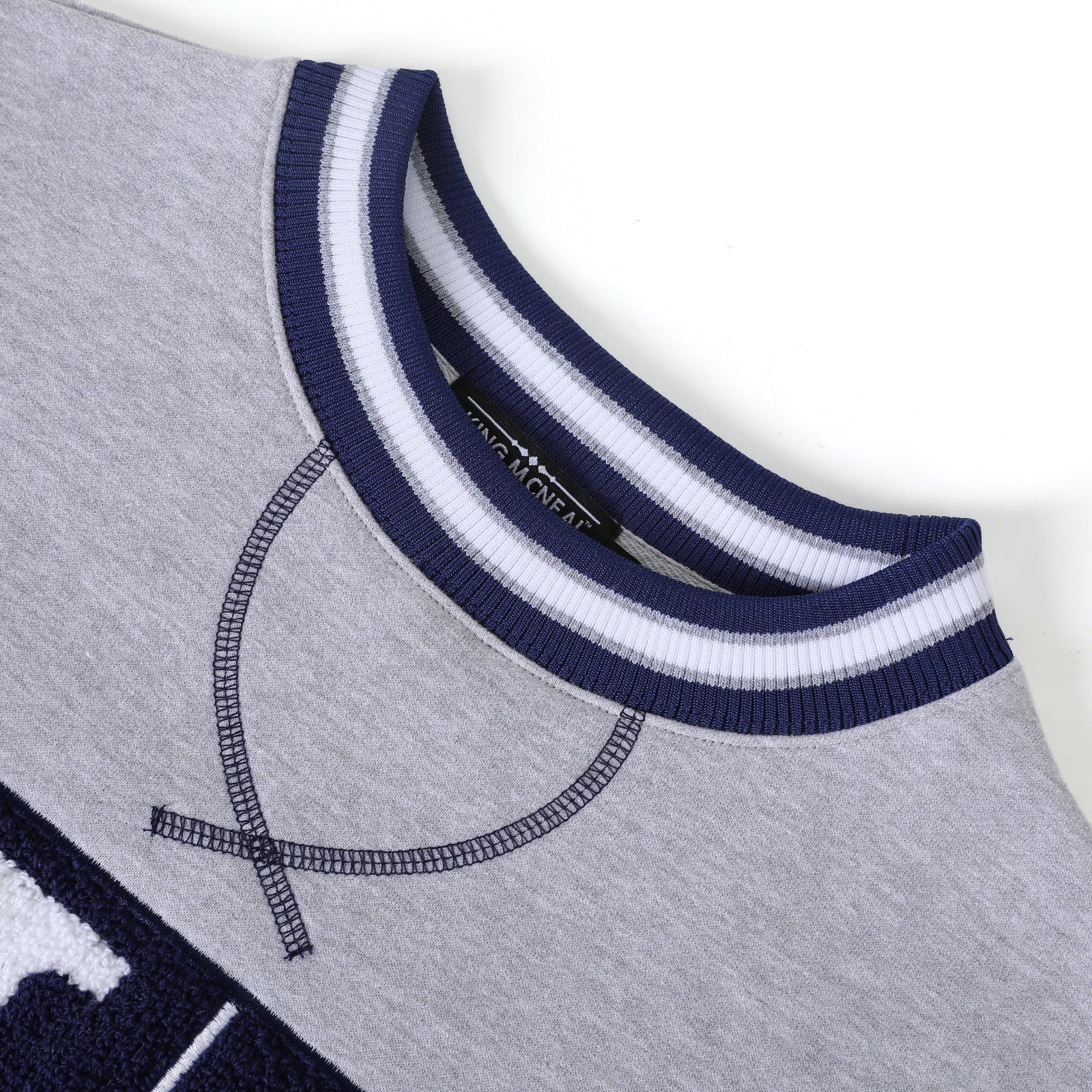 Jackson State Heather Grey Pocket Crewneck
