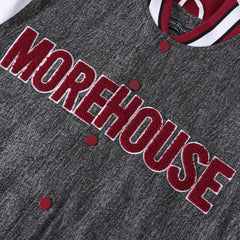 Morehouse Black  Denim Bomber Jacket