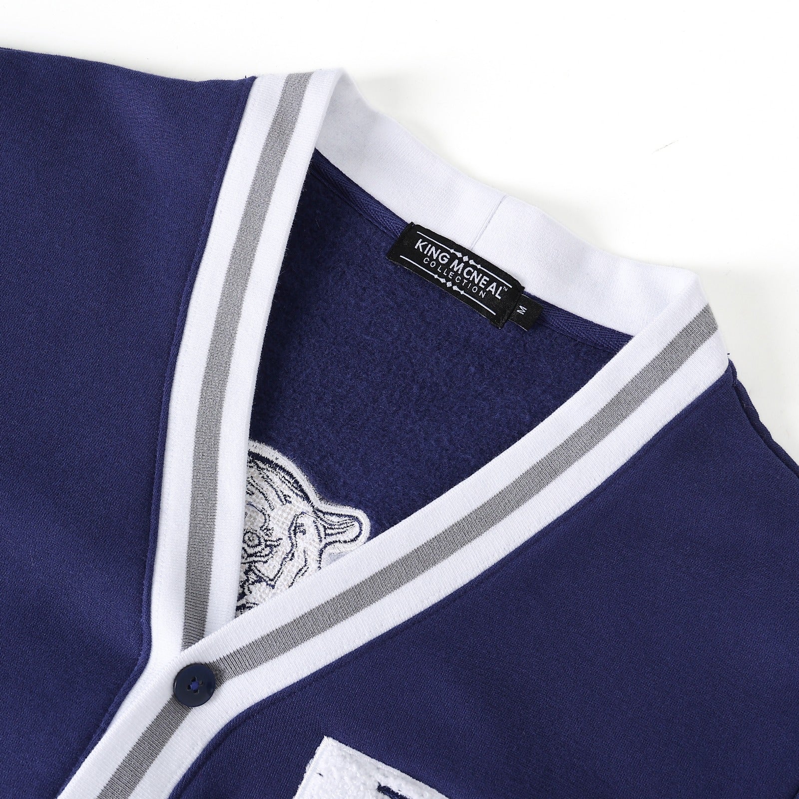 Jackson State Navy Fleece Cardigan