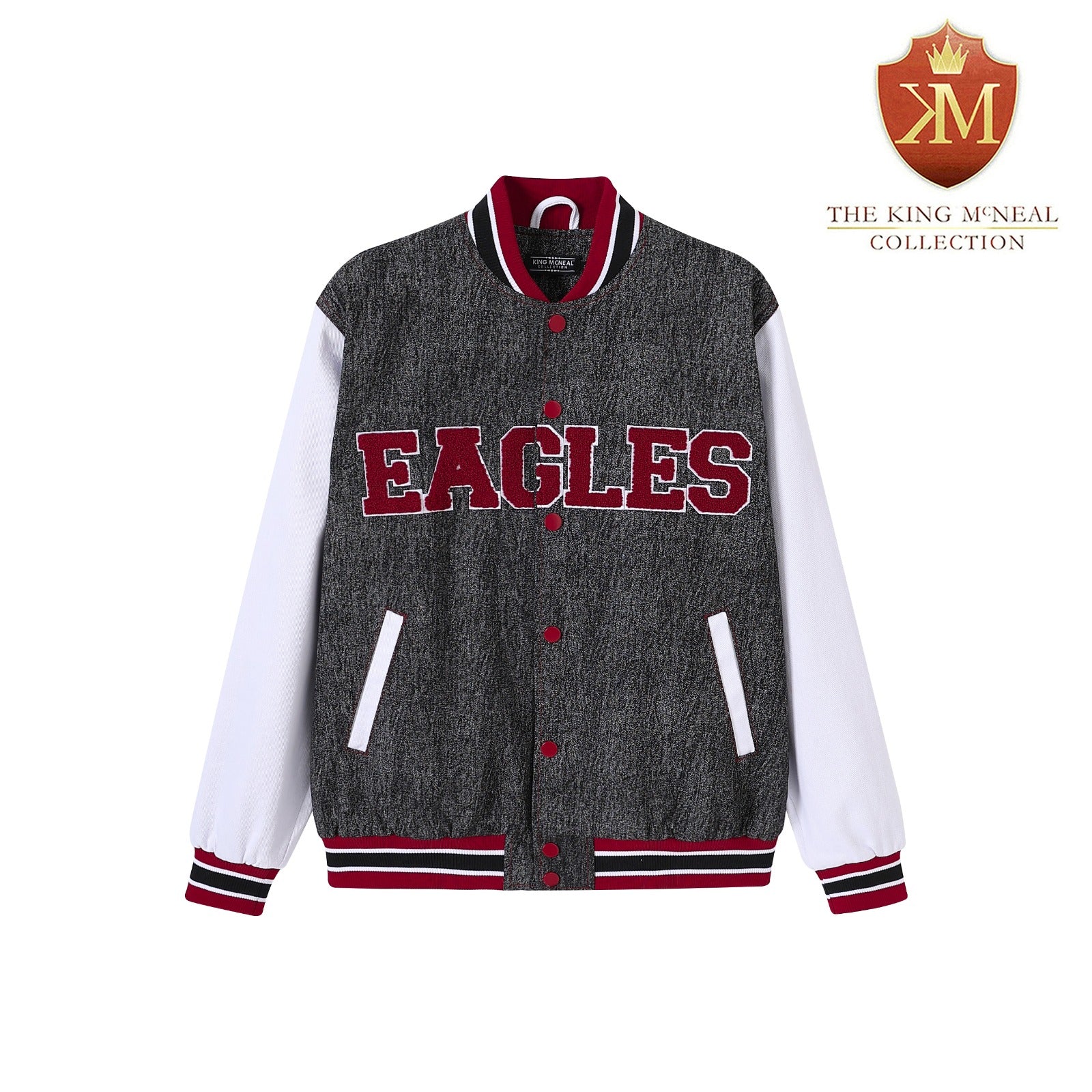 North Carolina Central Black Denim Bomber Jacket