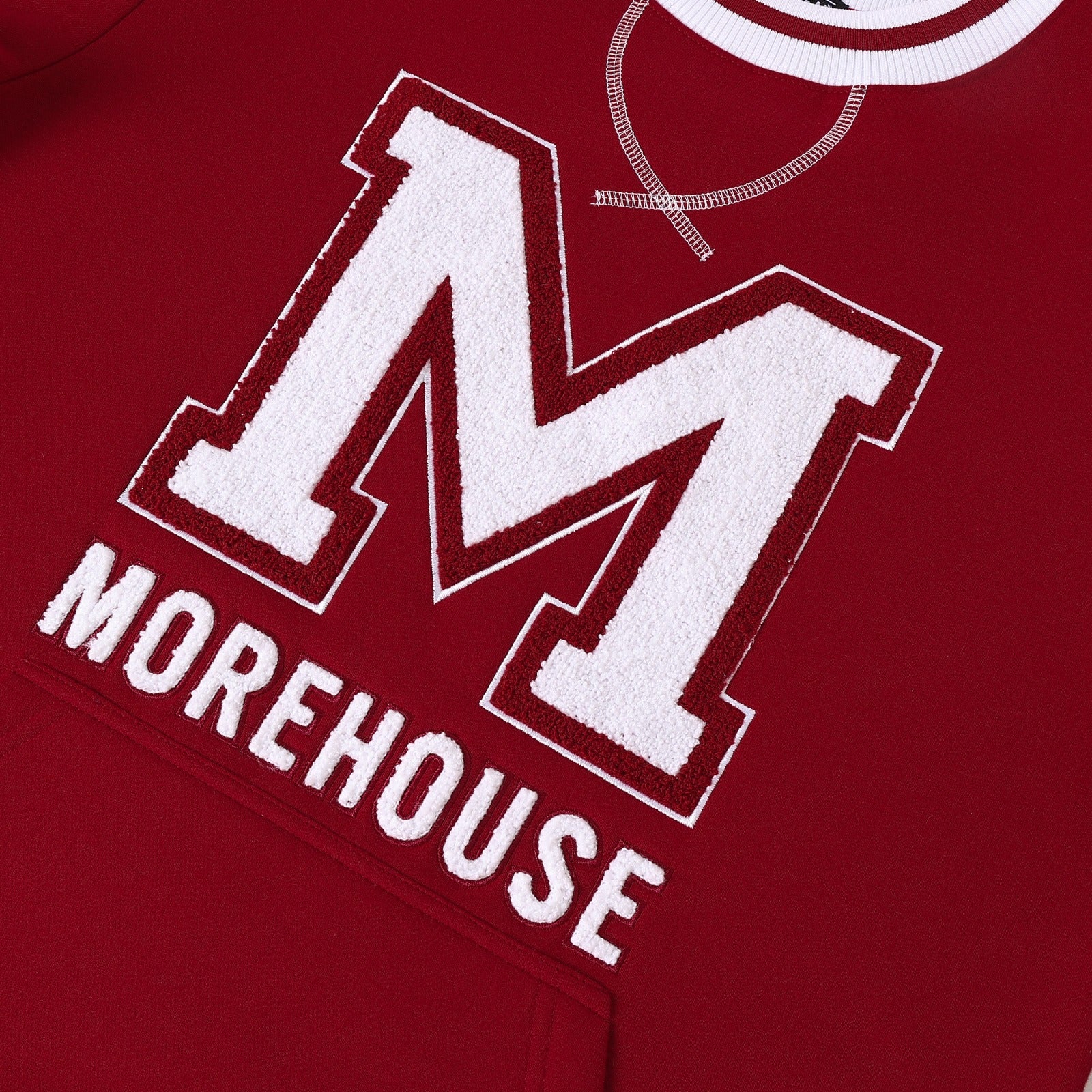 Morehouse Maroon Pocket Crewneck