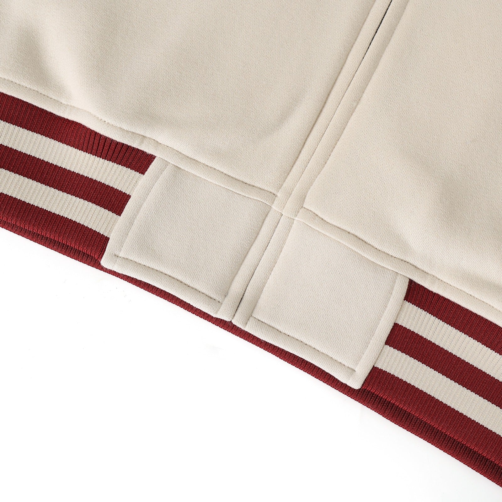 Delta 1913 Cream Varsity Fleece Jacket